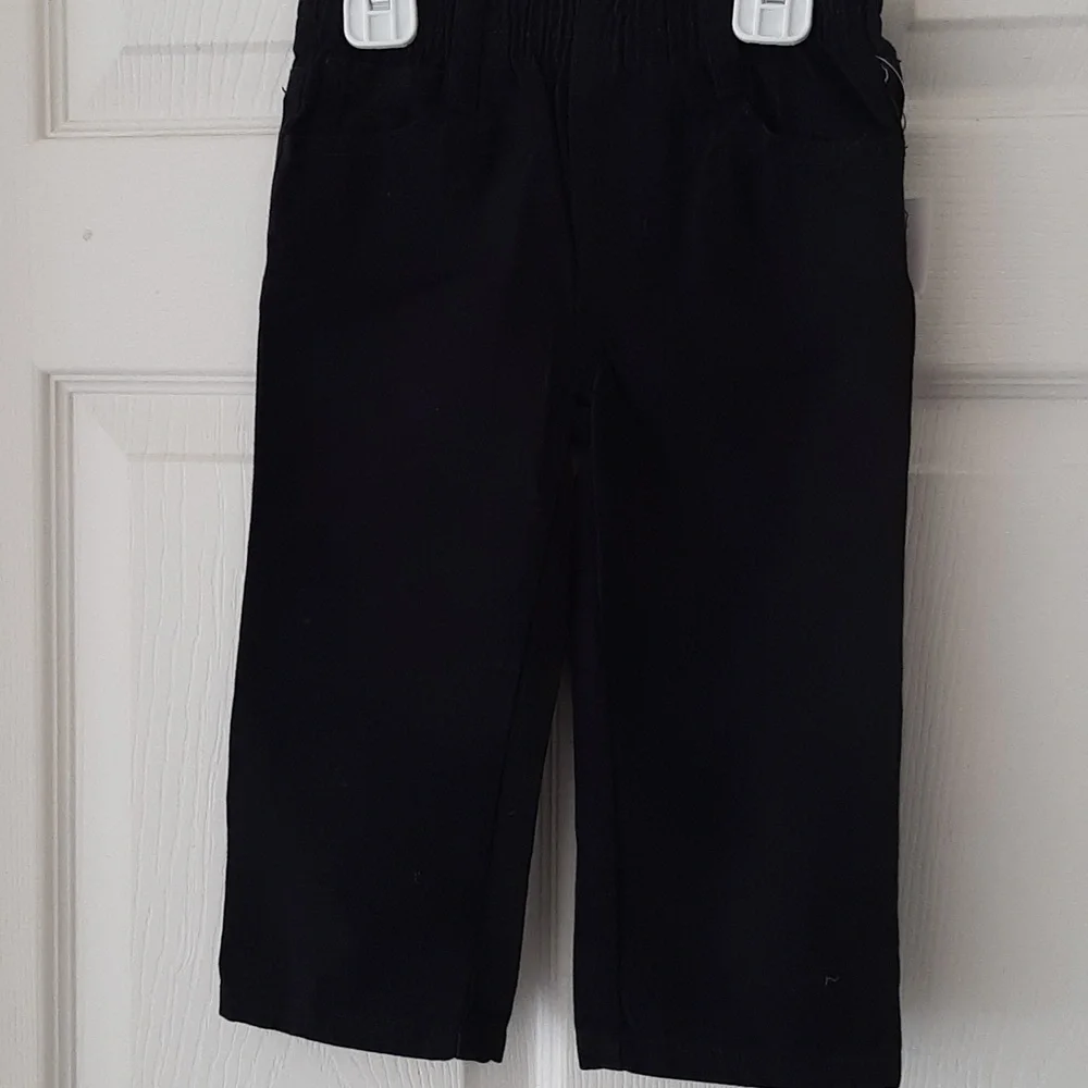 Kids Headquarters 18month Black and Gray hooded Pea Coat With Black Pullon Jeans
